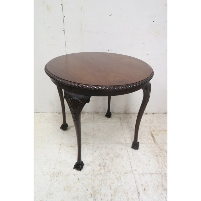 English Victorian Window Table With Ball and Claw Feet For Sale - Image 10 of 10
