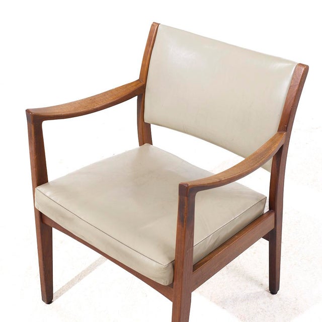 Johnson Chair Co Mid Century Walnut Arm Chair For Sale - Image 9 of 9