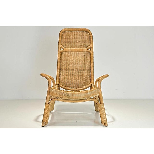 Article name: wickerwork easy chair designer: unknown year: around 1970 manufacturer: unknown country: italy measurements:...