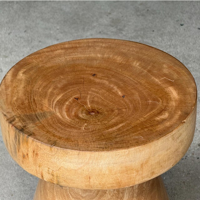 Side Table in Mango Wood, 1980s For Sale - Image 17 of 18