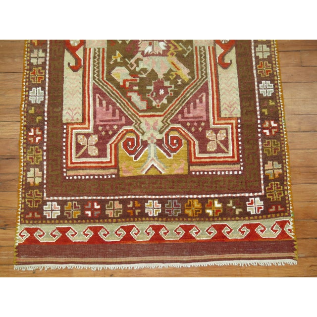 Early 20th Century Antique Zabihi Collection Turkish Ghiordes Scatter Rug - 2'10" x 4'5" For Sale - Image 5 of 8