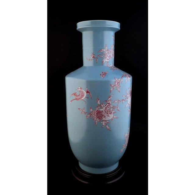 Chinese Chinese Porcelain Flower and Bird Bangchuiping For Sale - Image 3 of 8
