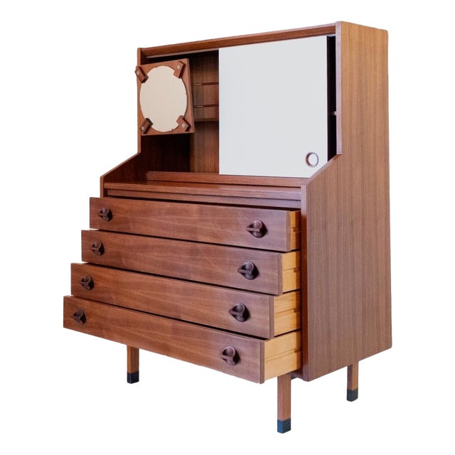 Mid-Century Modern Italian Wood Cabinet by George Coslin for 3V Arredamenti Padova, 1960s For Sale