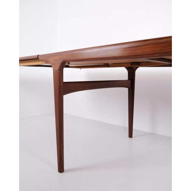 Teak Dining Table with Extension by Johannes Andersen for Uldum Møbelfabrik From, 1960s For Sale - Image 10 of 12