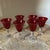 Vintage Ruby Red Glass Goblets - Set of Six For Sale - Image 9 of 9