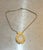 1970s Gold Tone/Lucite Cameo Pendant Necklace For Sale - Image 5 of 6