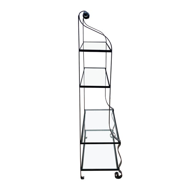 Heavy Duty Wrought Iron with New Glass. This classic piece can be used in a kitchen, butler's, bathroom, laundry room,...