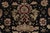 Tabriz Rug 10’2” X 14′ Black Wool/Silk Traditional Hand-Knotted Carpet For Sale - Image 9 of 15