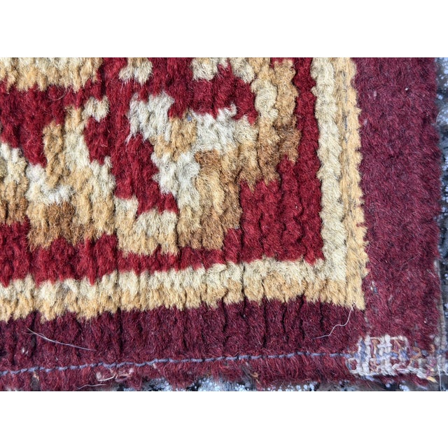 Spanish Hand-Knotted Wool Rug, 1950 For Sale - Image 8 of 13