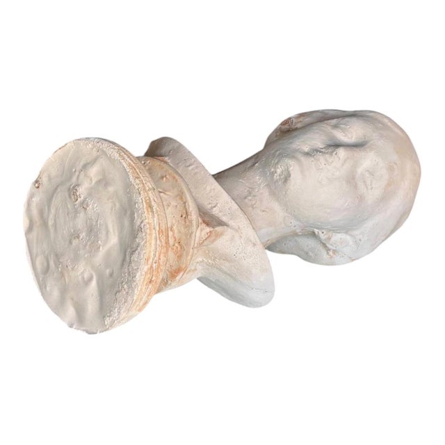 Classic Plaster Female Bust, 1960s For Sale - Image 6 of 7