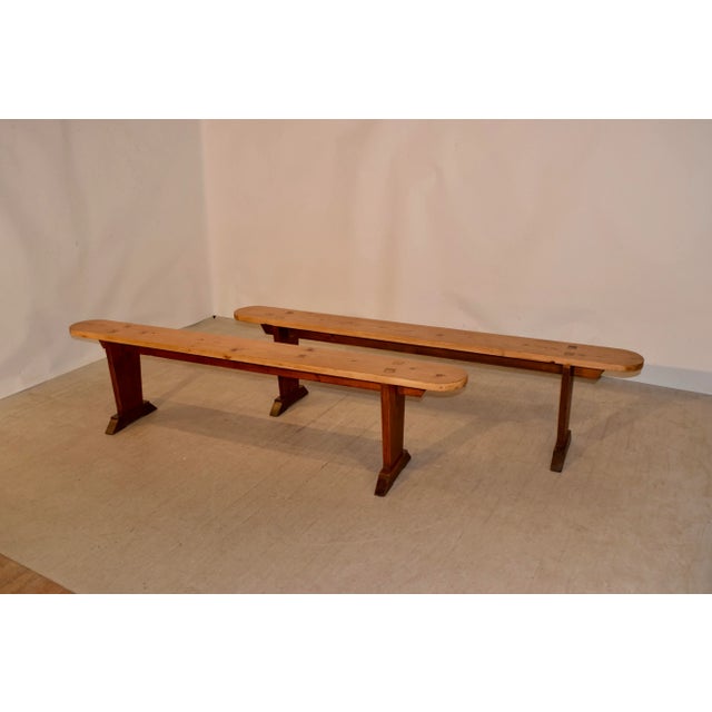Rustic European Pair of 19th C French Benches For Sale - Image 3 of 13