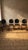 Vintage Wooden Dining Chairs with Black Leather Upholstery, 1940s, Set of 4 For Sale - Image 17 of 17