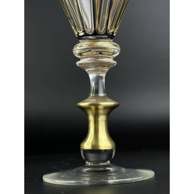 Antique Enamelled and Gilt Glass Goblet by Hermann Pautsch, 1890 For Sale - Image 5 of 6
