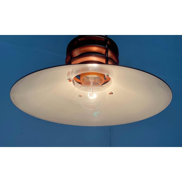 Black Vintage Danish Copper Nyhavn Pendant Lamp by Alfred Homann and Ole V. Kjær for Louis Poulsen, 1980s For Sale - Image 8 of 18