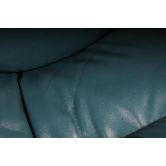 Leather C35 Calypso Lounge Chair by Vittorio Introini for Saporiti For Sale - Image 15 of 18