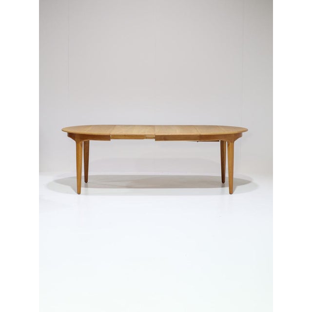 Model 62 Extendable Dining Table in Oak by Henning Kjaernulf for Sorø, Denmark, 1960s For Sale - Image 6 of 18