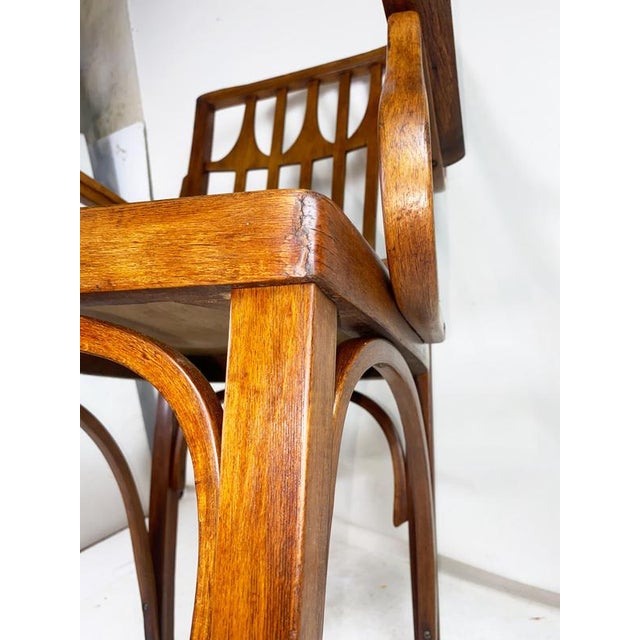 Brown Nr.327 Armchair attributed to Koloman Moser for J&J Kohn, 1902 For Sale - Image 8 of 18