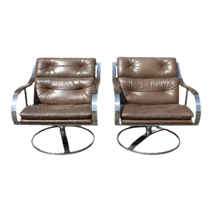 1970s Pair of Gardner Leaver for Steelcase Lounge Chairs