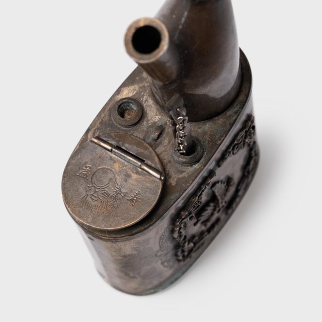 Chinese Vintage Brass Water Pipe, C. 1950 For Sale - Image 4 of 5