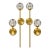 Late 20th Century Zeev Lighting Brass Wall Sconce Parisian Contemporary Design - Set of 4 For Sale