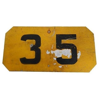Rustic Railroad Speed Limit Sign For Sale