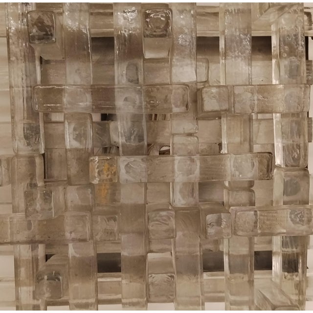 Large Glass Wall Sconce attributed to Poliarte, Murano, 1960s For Sale - Image 9 of 16
