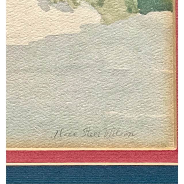 Wood Late 20th Century Vintage "House by the Sea" Cape May, New Jersey Framed Print From Original Waterco For Sale - Image 7 of 9