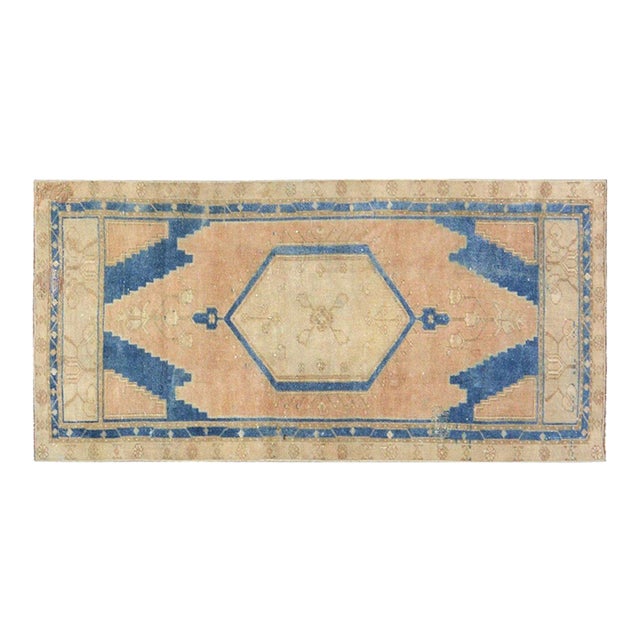Vintage Turkish Anatolian Hand Knotted Wool Rug, 2'6''x5'2'' For Sale