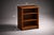 Modern Late 20th Century Solid Wood Open Shelf Nightstand / Side Cabinet in Cognac Walnut Finish With Adjustable Shelves For Sale - Image 3 of 5
