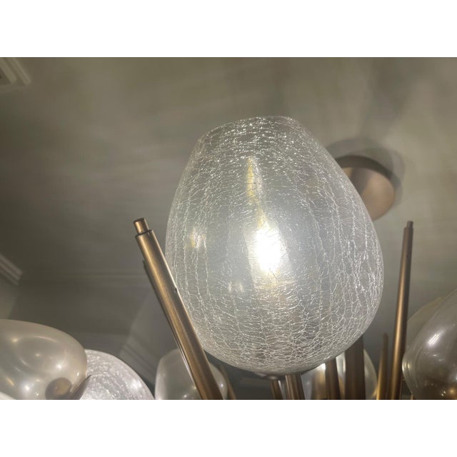 Contemporary Morzine Starburst Glass Chandelier by Wired Custom Lighting For Sale - Image 3 of 6