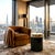 Round Black Marble and Onyx Side Table by Forzini For Sale - Image 9 of 9