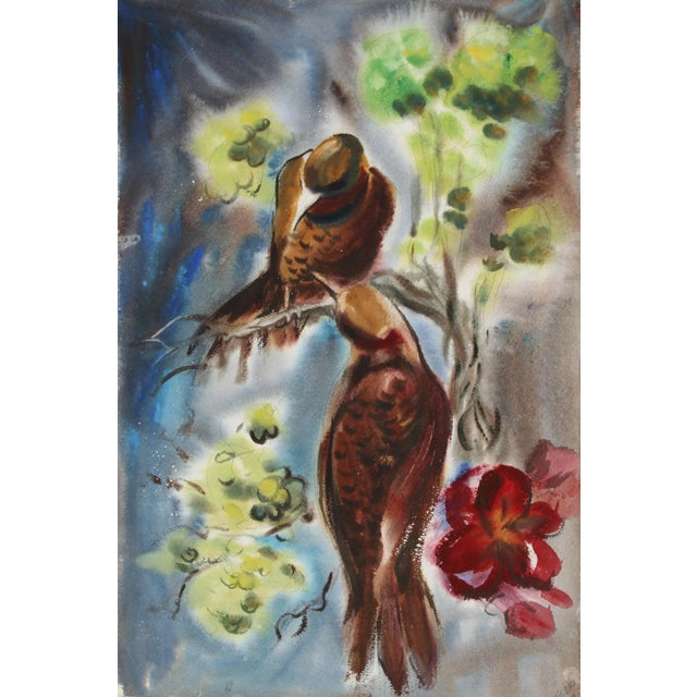 Eve Nethercott, Birds (73), Watercolor For Sale