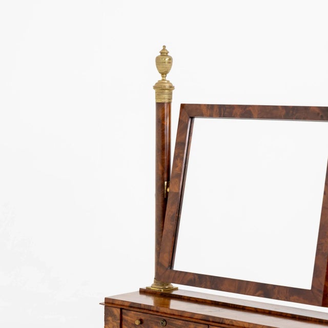 Brown Antique French Table Mirror For Sale - Image 8 of 12