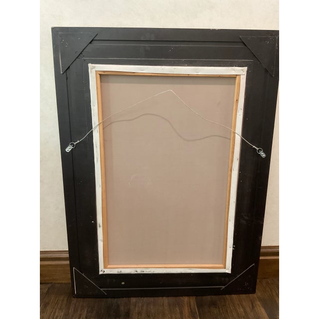 20th Century Gold Framed Oil on Canvas of Female Handmaiden For Sale - Image 4 of 11