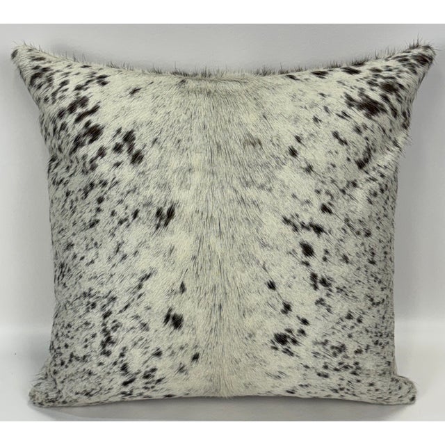 Crisp, organic, and quietly dramatic, this 16” x 16” pillow cover is crafted from a premium Brazilian Watusi cowhide...