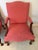 Beautiful matching pair of Hickory Chair Gainsborough armchairs with carved solid mahogany frames and original factory...