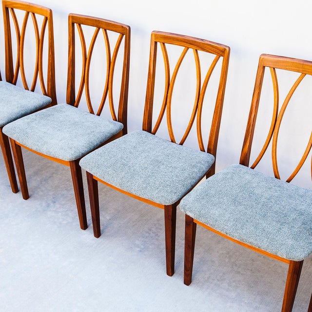 Vintage Mid Century Modern Teak & Afromosia Dining Chairs For Sale - Image 12 of 15