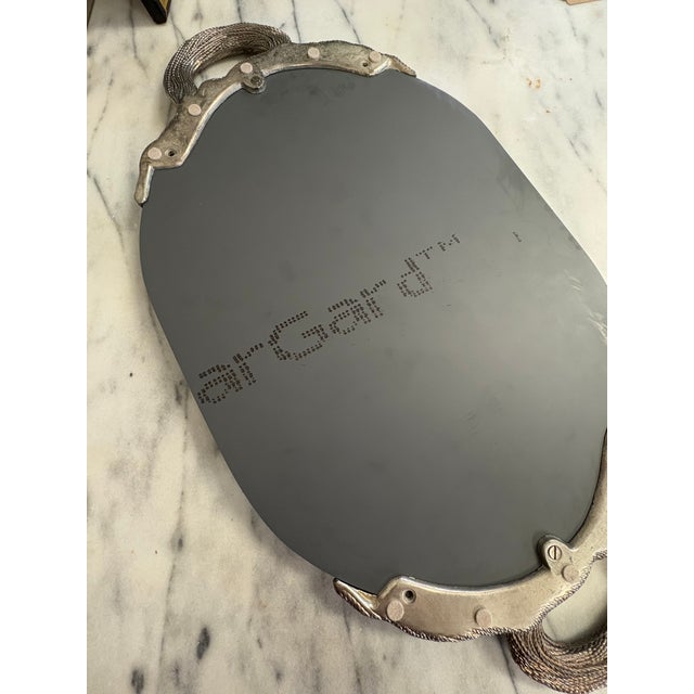 1980s 1980s Godinger Silver-Plated Regency Mirror Tray For Sale - Image 5 of 7