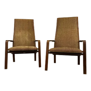 Pair of Arne Jacobsen for Fritz Hansen "Catherine" Armchairs