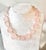 Chunky 18" Vintage Rose Quartz Beaded Necklace With Freshwater Pearl Spacers and Sterling Silver Clasp For Sale - Image 4 of 4