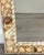Beige 1960s Coastal Bohemian Specimen Shell Encrusted Mirror with Tiger Cowries For Sale - Image 8 of 14