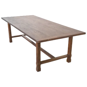 Custom Farm Table in Reclaimed Heartwood, Built to Order by Petersen Antiques