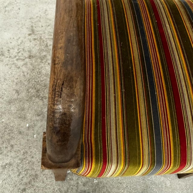 An elegant Directoire period bench (or 3-seater sofa) with a refined and timeless silhouette. The frame features graceful,...