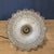 Pressed Glass Pendant Lamp with Brass Fixture from Holophane, 1930s For Sale - Image 12 of 15