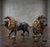 Large Bronze Sculptures of Lions, 1870, Set of 2 For Sale - Image 9 of 14