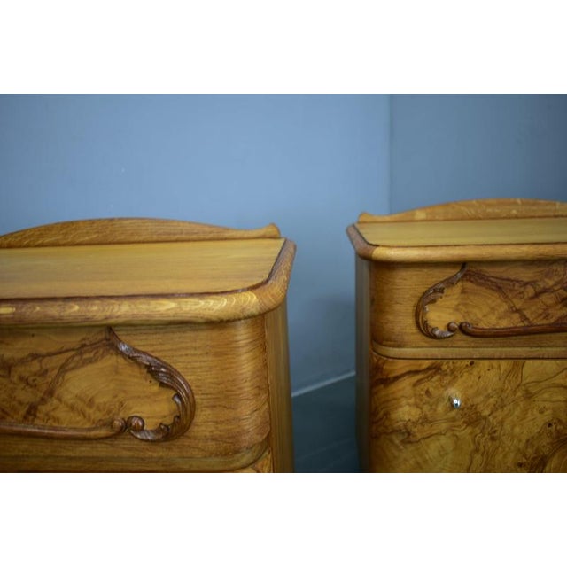 Art Deco Bedside Tables, Czechoslovakia, 1939, Set of 2 For Sale - Image 16 of 18