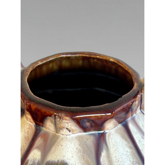 Art Deco Glazed Ceramic Vase by Thulin, Belgium, 1930s For Sale - Image 6 of 11