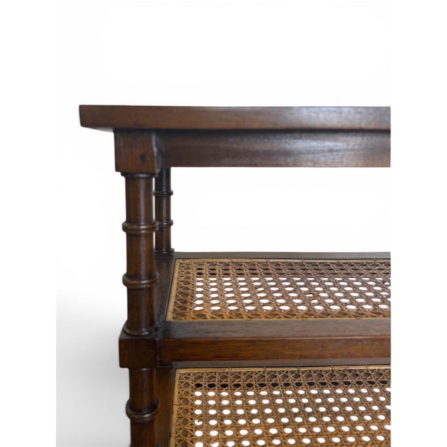 Adorable classic and elegant drinks table. So versatile! Made by Robert Lighton, a celebrated New York furniture maker...