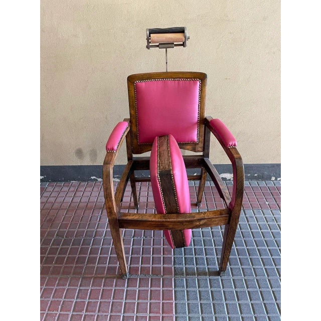 1940s Barber's Chair For Sale - Image 5 of 8