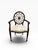 1990s Hepplewhite Style Spider Back Armchair With “Balloon De Neumours” Upholstery For Sale - Image 9 of 14